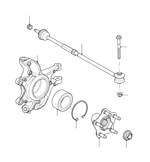 Rear Hub Carrier & Bearing