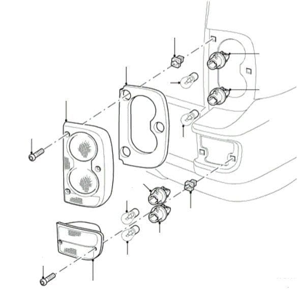 Rear Lights from VIN 4A000001