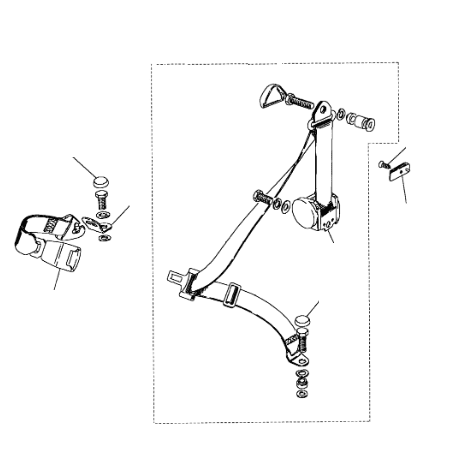 Rear Seat Belts Forward Facing to 6A999999 (2006)