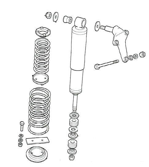 Rear Shock Absorbers & Springs 90 Models