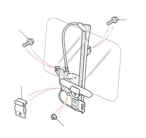 Rear Side Door Electric Window Regulator