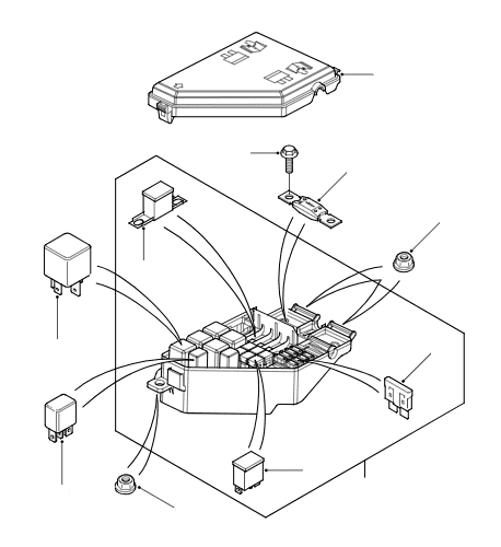 Relays & Fuses - Engine Bay from 1A000001