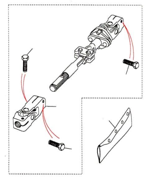 Steering Shaft MA081992 Onwards