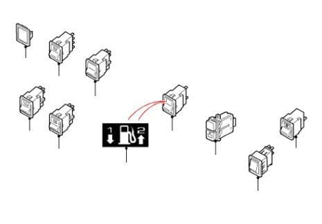 Switches - Under Column To VIN 6A999999