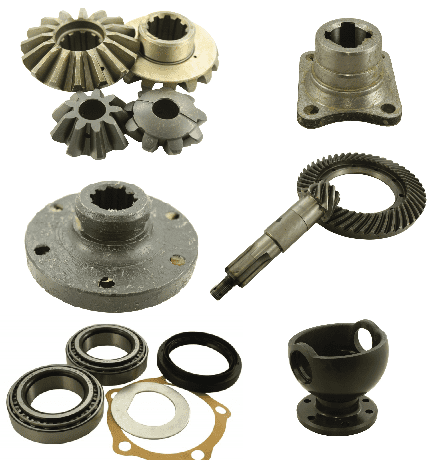 Swivel Pins, Hubs, Differentials, Axles & Shafts