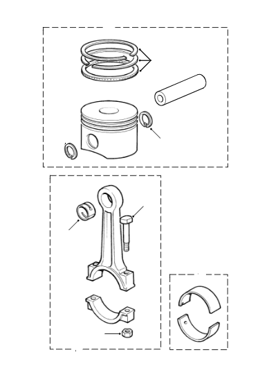 TCIE Piston, Con Rod & Rings