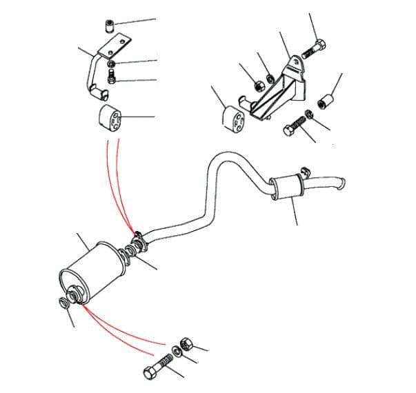 TD (-TDI) 90 REAR EXHAUST