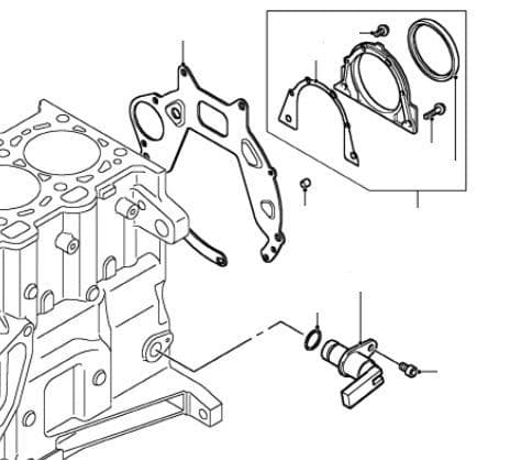 Td4 Crankshaft Rear Main Oil Seal & Sensor