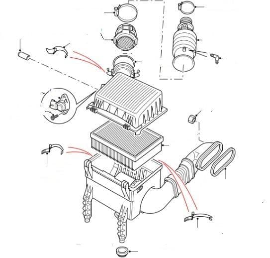 Td5 Air Filter Box & Sensors - Discovery