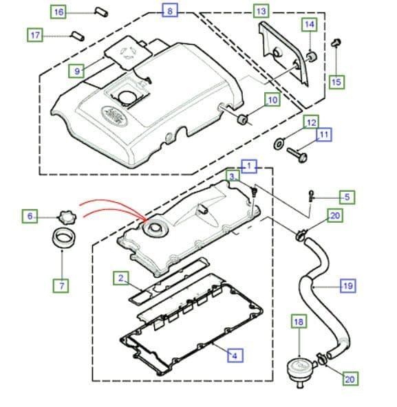 Td5 Cam Cover