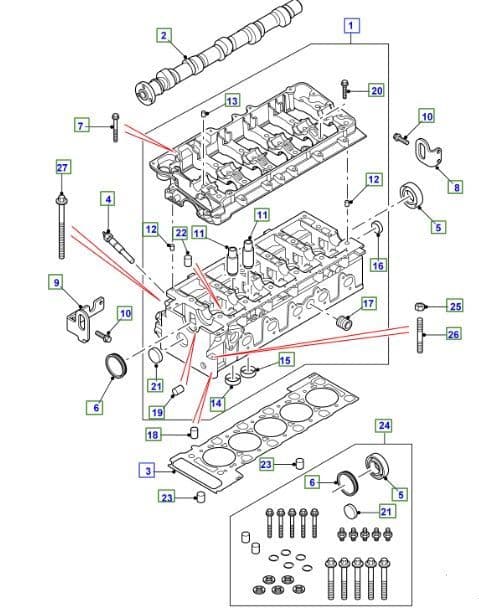 Td5 Cylinder Head From 2A622424