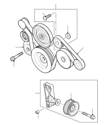 Td5 Drive Belt Without AC