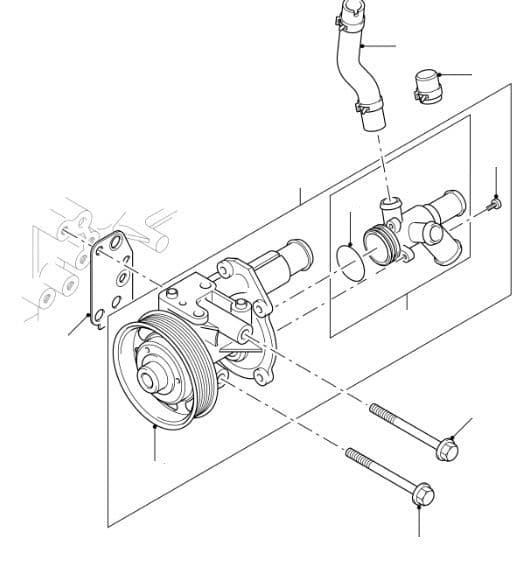 Waterpump 2.4 Duratorq