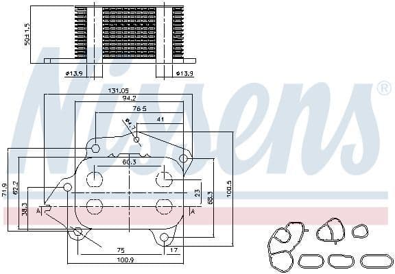 11427805977 Oil Cooler 90717