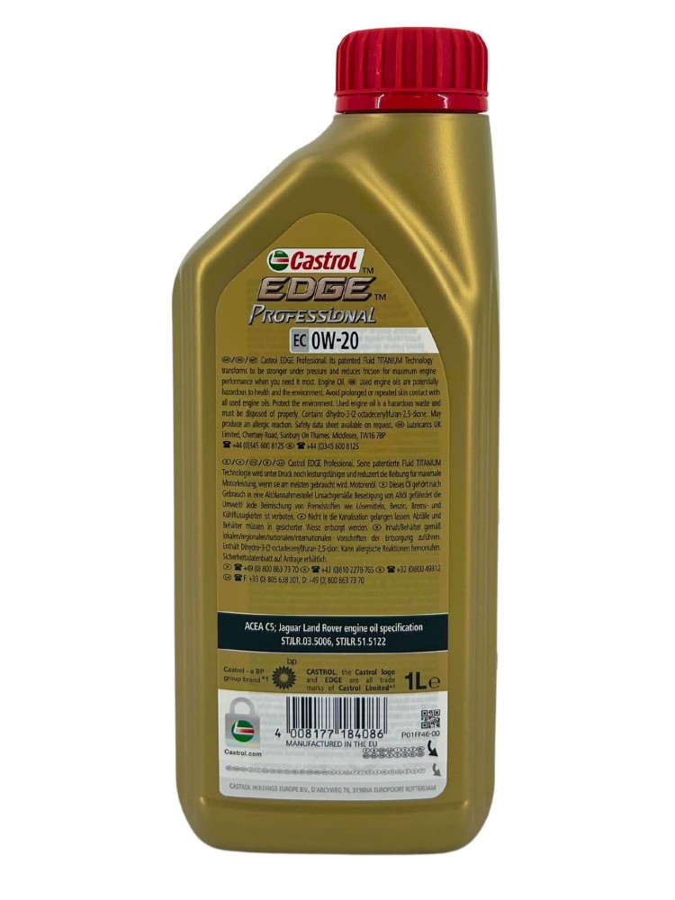 ADV912 15F76C Castrol Edge Professional 0W/20  1 Litre STJLR.51.5122