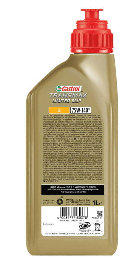 ADV937 Castrol Transmax Gear Oil LS LL 75W-140 1L