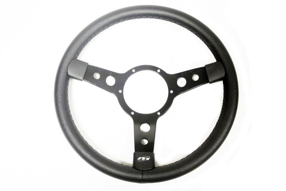 GI004 Mountney Mountney 14In 3-Spoke Vinyl Replacement Steering Wheel - No Boss - Bea