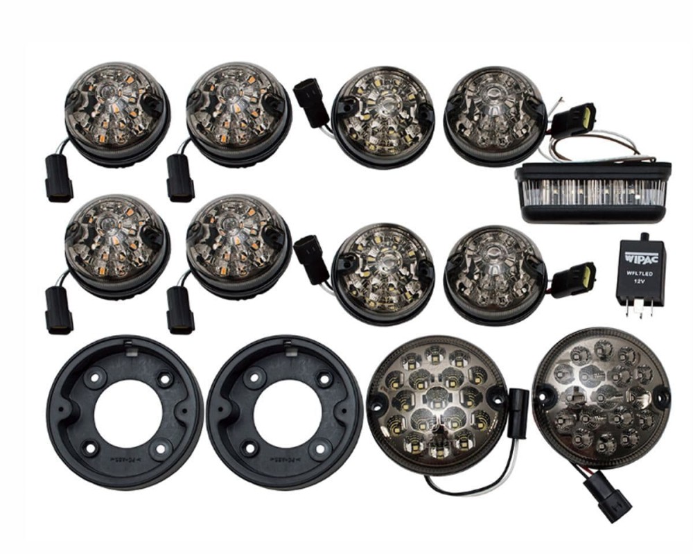 GL1577SM Wipac Led 73Mm Full Light Kit Smoked - Defender - Series 2 & 3