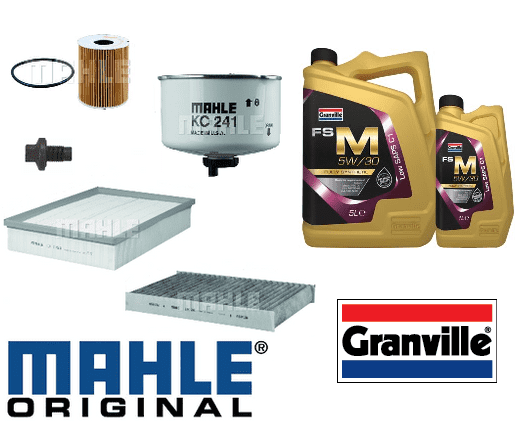 KIT104MG Mahle Original Filter Kit with Granville FS Oil Range Rover Sport & Discovery 4 3.0D V6