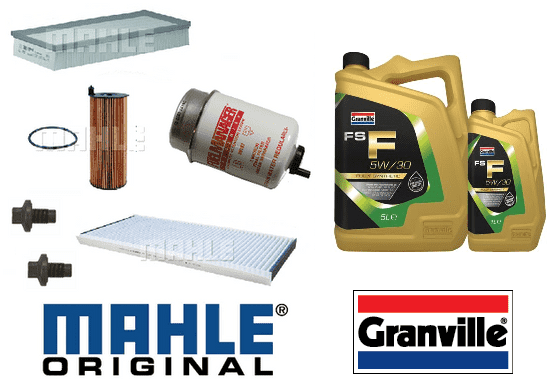 KIT112MG Original Mahle Filter & Granville Premium Oil Service Kit Range Rover L322 3.6Tdv8