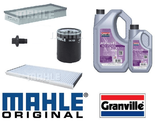 KIT113A Original Mahle Filter & Granville Hypalube Oil Service Kit Oil Range Rover L322 4.2 SC