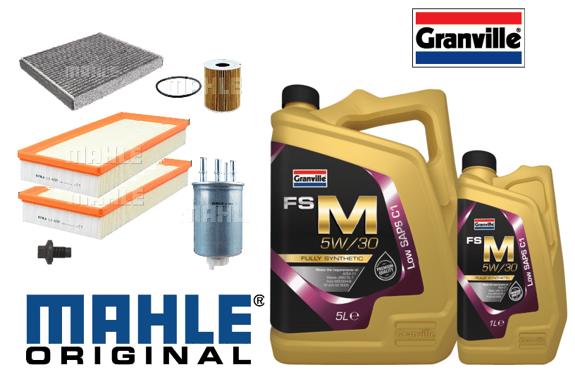 KIT125A Mahle Filter Kit with Granville Oil Range Rover L405 3.0TDV6