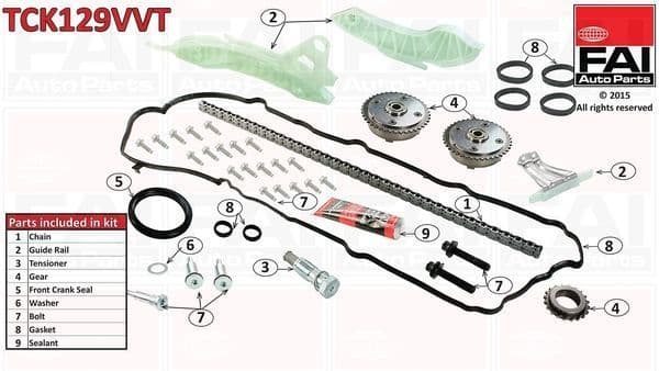 11318618318 MINI N12 FAI Complete Timing Chain Kit with vanos gears