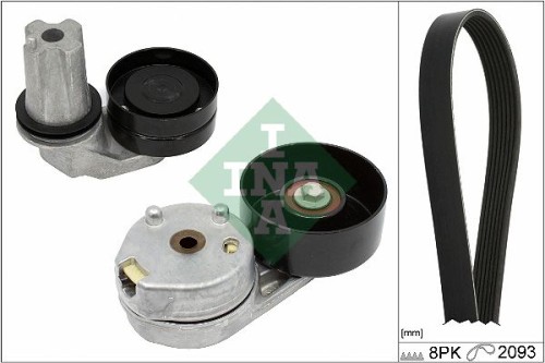 PQG500250 + PQH500130 + PQS500370 OEM Auxiliary Drive Belt Tensioner Kit 2.7TDV6 Discovery