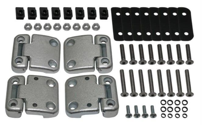 DA1070 Defender Front Door Hinge Kit - Zinc Plated LR077707, LR077708, LR074026, LR077690, M