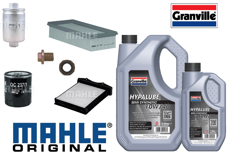 KIT126A Mahle Filter Kit with Granville Oil Freelander 1 1.8