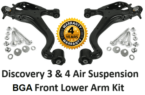 KIT680 BGA Front Lower Arms & Bolt Kits Discovery 3 & 4,  4 Year Warranty