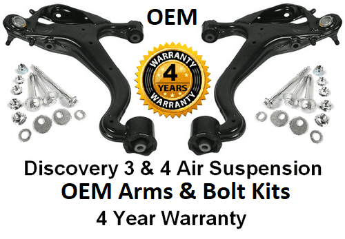 KIT630 OEM Front Lower Arms & Bolt Kits Discovery 3 & 4,  4 Year Warranty