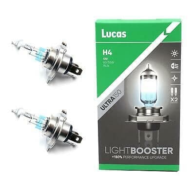 LLB472 LLX472CLX2 12v 60/55W H4 P43t 'E' Xenon 150%  Lucas Upgrade Bulb Twin Pack