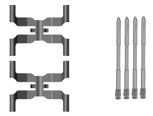 LR119722 T4A32802 Brake Pad Fitting Kit