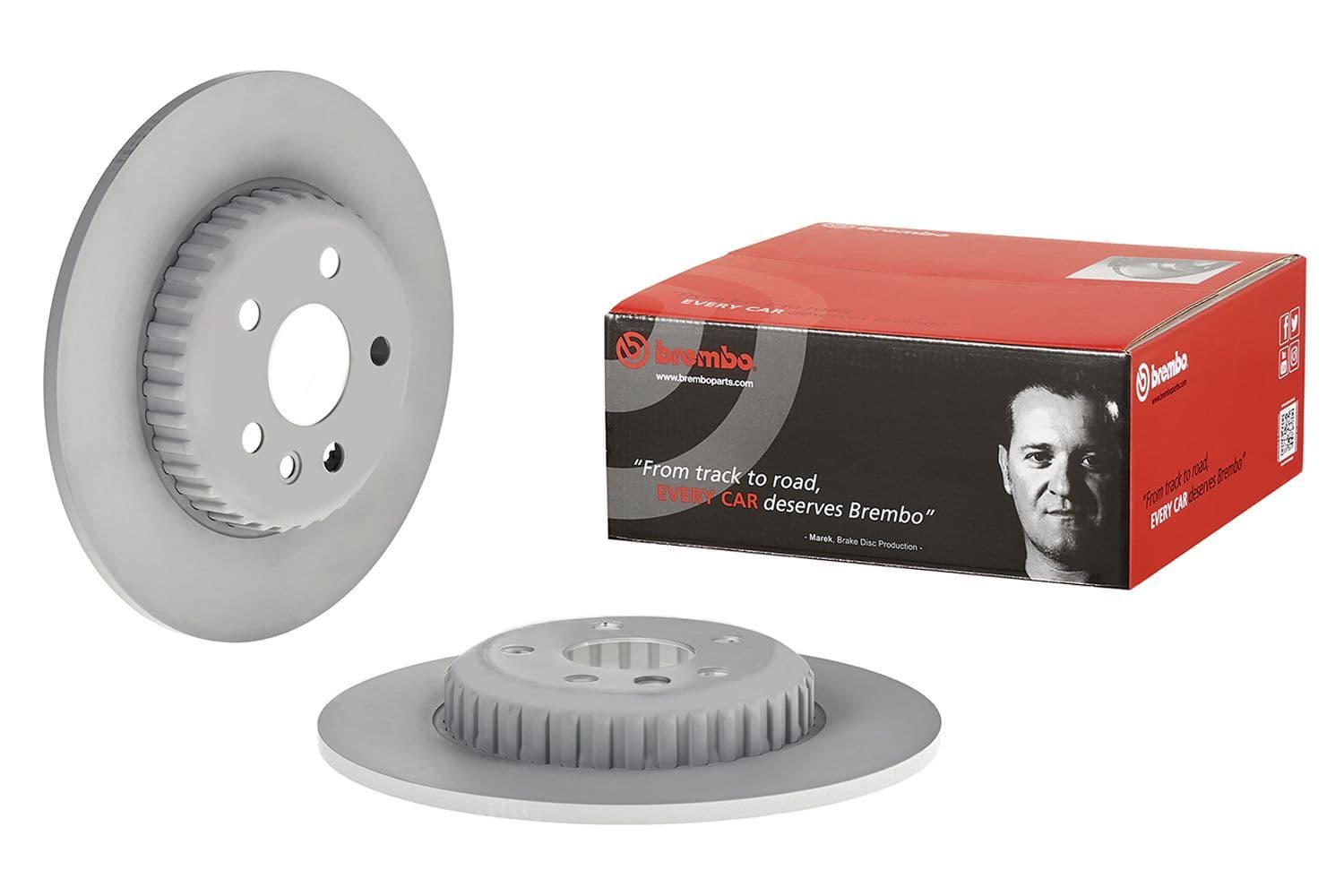 LR161918 LR114560 J9C34897 OE Brembo Brake Discs (Pair)