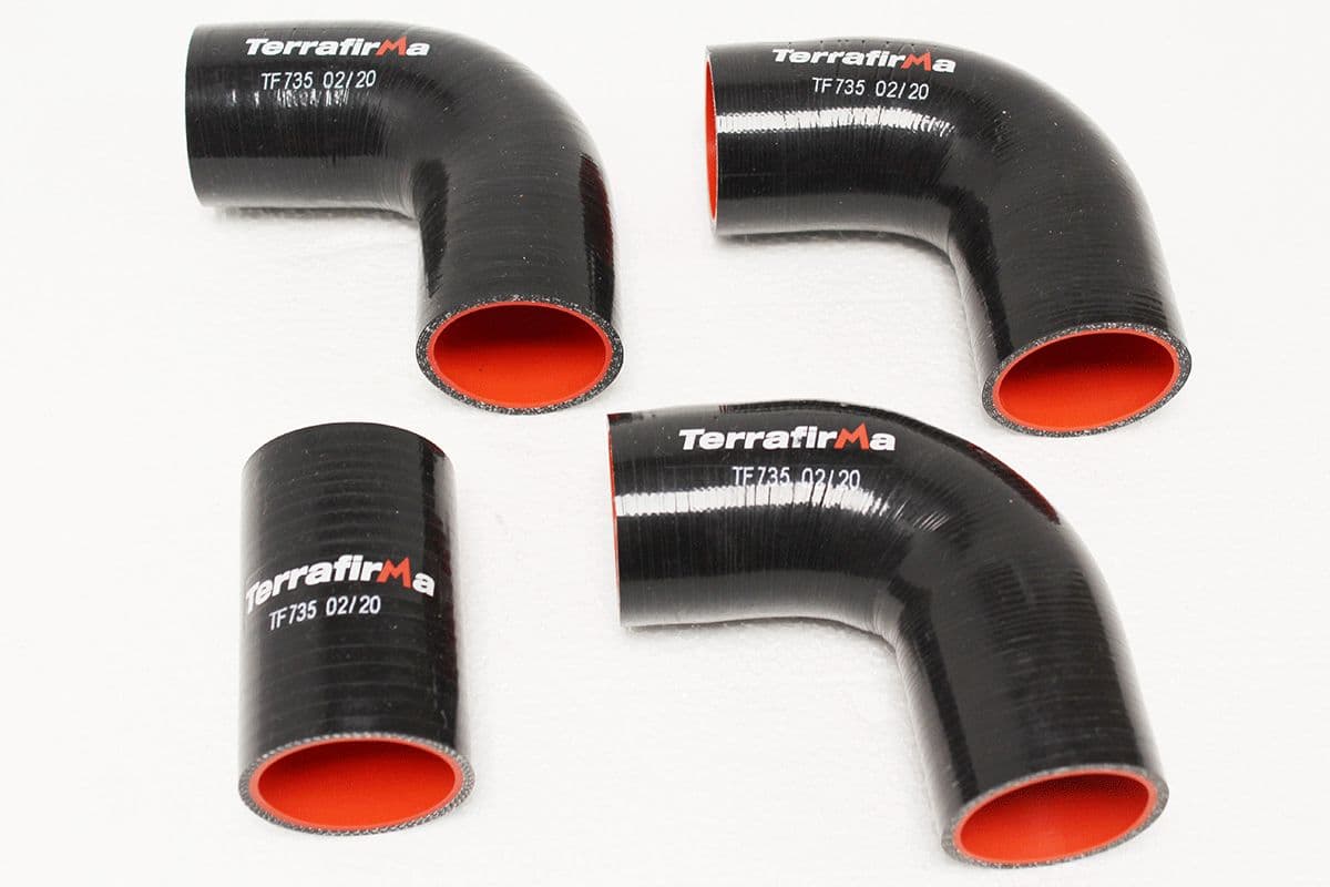 TF735 Terrafirma Terrafirma Silicone Intercooler Hose Kit Black 90/110/130 200Tdi