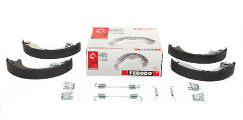 LR031947 Ferodo Parking Brake Shoe & Fittings Set SFS500010, SFS500012