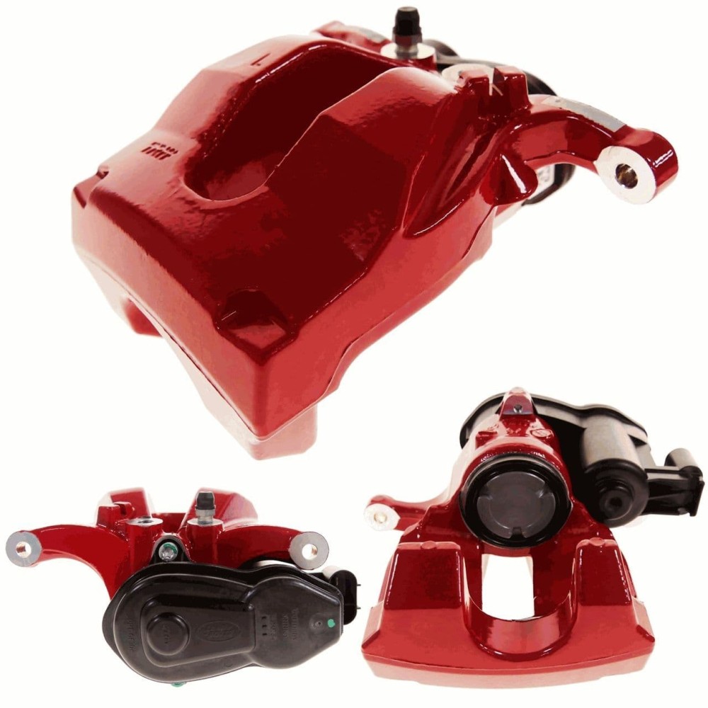 LR102247 OEM TRW Red LH Rear Brake Caliper - 2 Pin Park Brake Motor